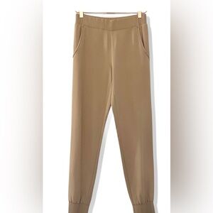 Theory Women Tan Jogger Pants
